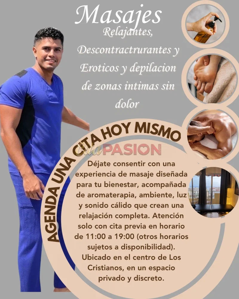 Masajista en Arona. Masajes profesionales y depilación.