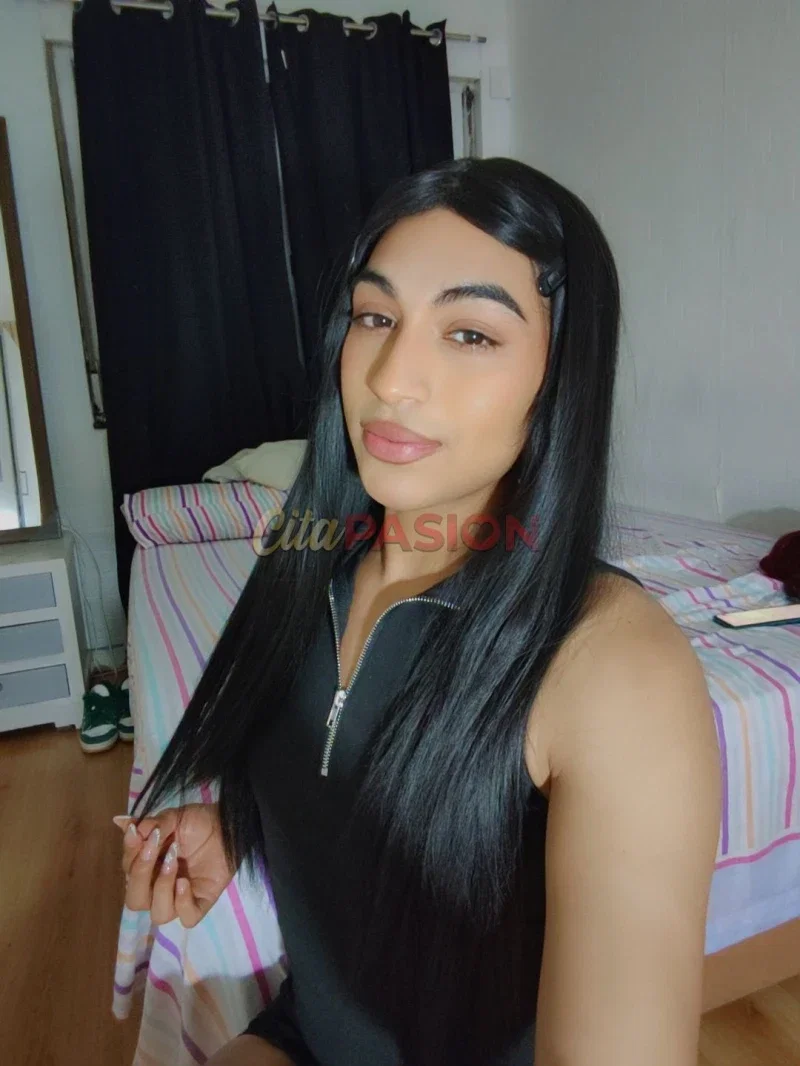 Miniatura 5 de Travesti en Madrid capital. Soy una chica trans morena con atributos hormonados.