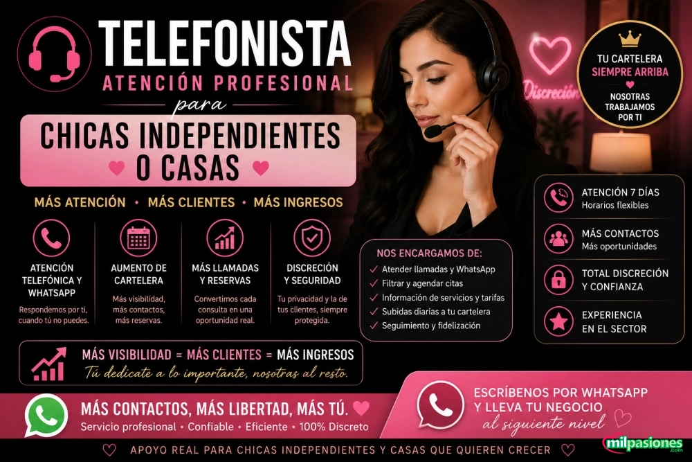 Miniatura 2 de Telefonista para chicas independientes y casas