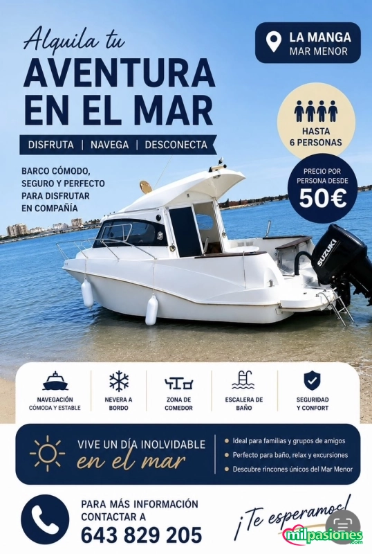 Miniatura 2 de Fiestas en el mar para chicos , chicas y parejas liberales